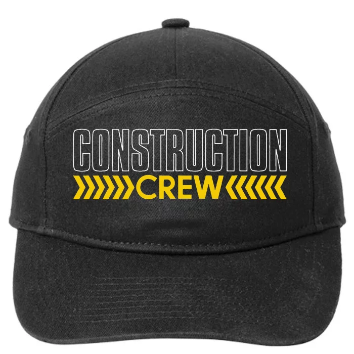 Construction Crew & Highway Worker 7-Panel Snapback Hat