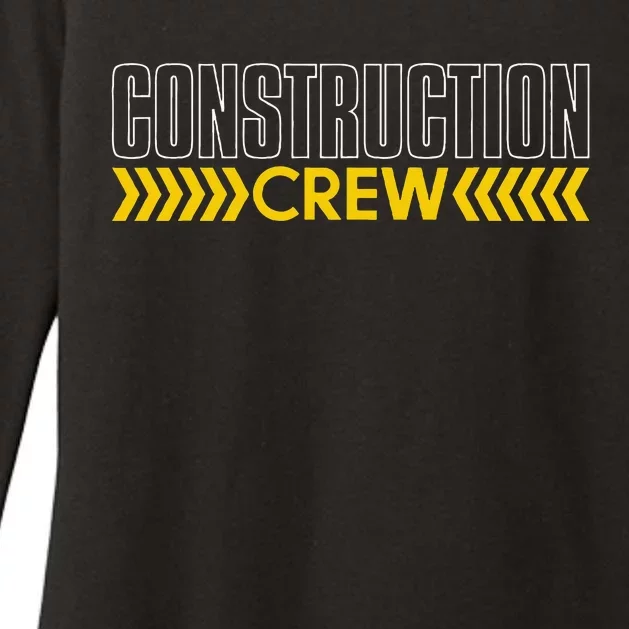 Construction Crew & Highway Worker Womens CVC Long Sleeve Shirt