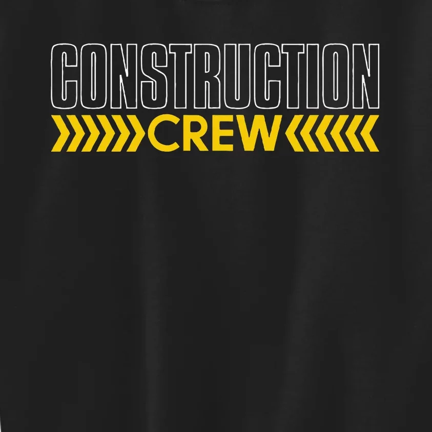 Construction Crew & Highway Worker Kids Sweatshirt