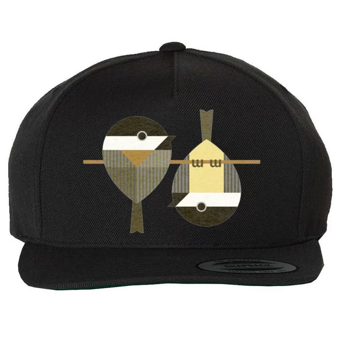 Chickadees Wool Snapback Cap