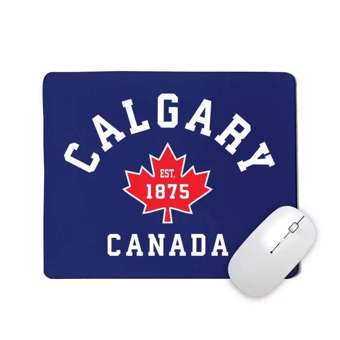 Calgary Canada Hoodie Canadian Flag Maple Leaf Mousepad