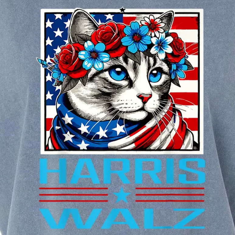 Cute Cat Harris Waltz 2024 Garment-Dyed Women's Muscle Tee