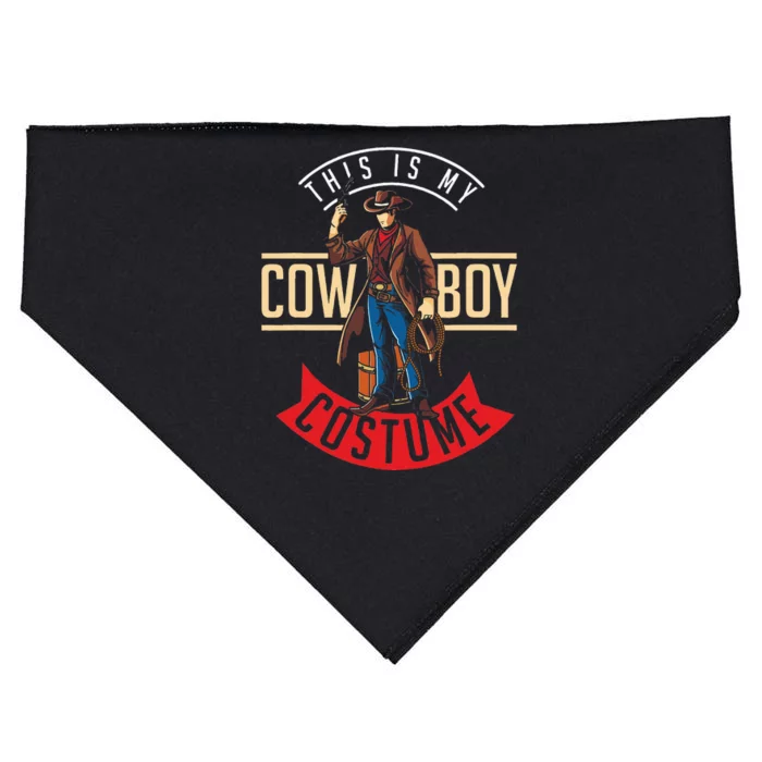 Cowboy Costume Halloween Western Gift Idea Cowboy USA-Made Doggie Bandana