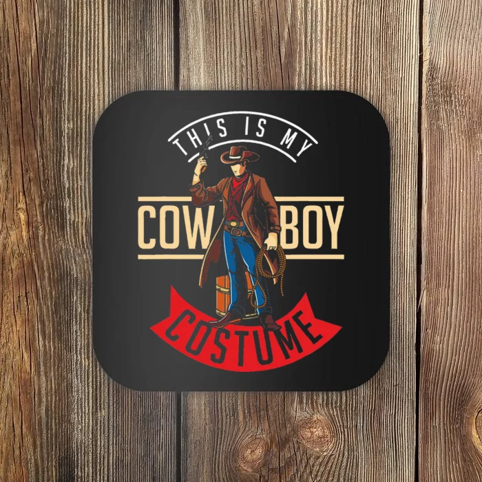 Cowboy Costume Halloween Western Gift Idea Cowboy Coaster