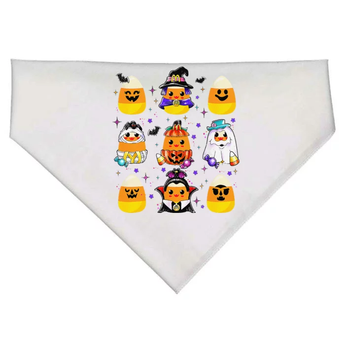 Candy Corn Halloween Costume Characters Candy Corn Crew Gift USA-Made Doggie Bandana