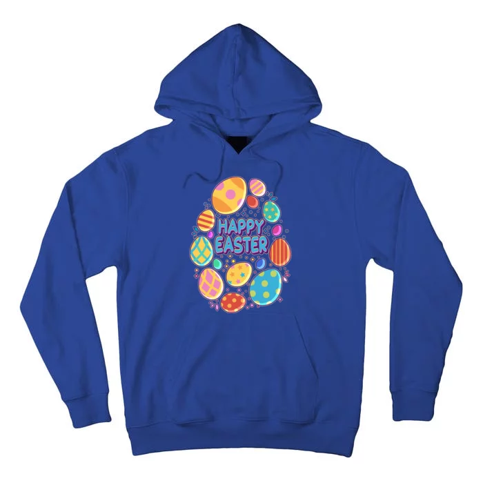 Cute Colorful Happy Easter Eggs Tall Hoodie