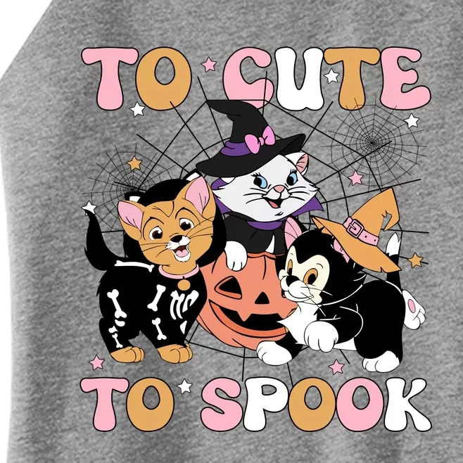 Cute Cat Halloween Too Cute To Spook Halloween Movie Women’s Perfect Tri Rocker Tank