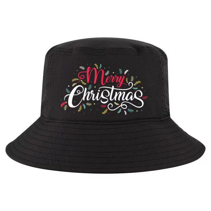 Classic Christmas Holly Merry Christmas Tank Top Cool Comfort Performance Bucket Hat