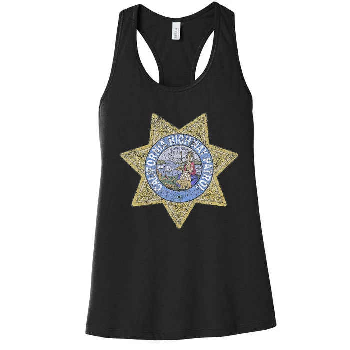 Chp California Highway Patrol Safety Service And Security Women's Racerback Tank