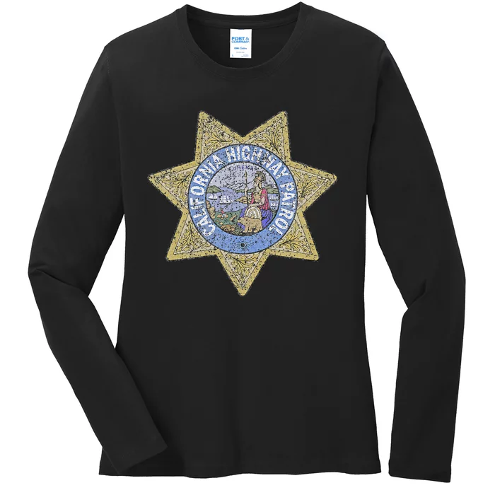 Chp California Highway Patrol Safety Service And Security Ladies Long Sleeve Shirt