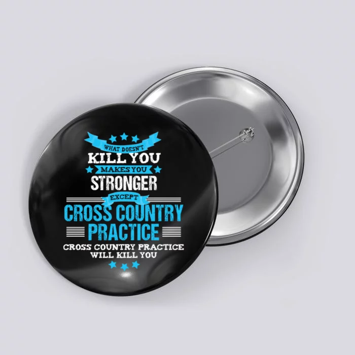 Cross Country Hoodie Funny Coach Gift XC Runner Team Button