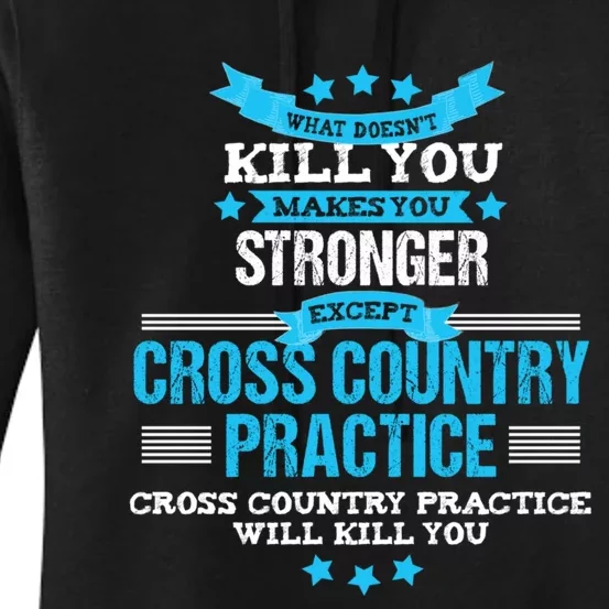 Cross Country Hoodie Funny Coach Gift XC Runner Team Women's Pullover Hoodie