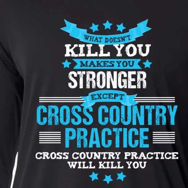 Cross Country Hoodie Funny Coach Gift XC Runner Team Cooling Performance Long Sleeve Crew