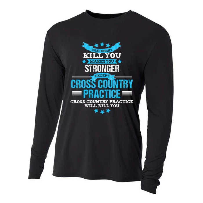 Cross Country Hoodie Funny Coach Gift XC Runner Team Cooling Performance Long Sleeve Crew