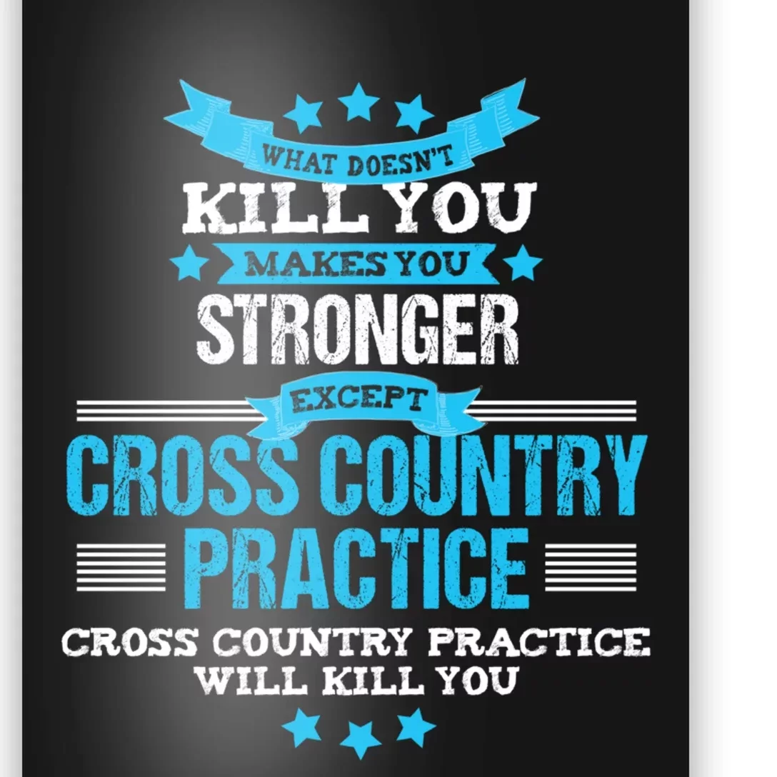 Cross Country Hoodie Funny Coach Gift XC Runner Team Poster