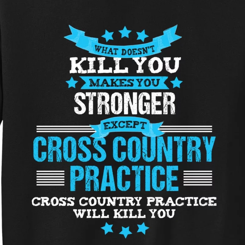 Cross Country Hoodie Funny Coach Gift XC Runner Team Tall Sweatshirt