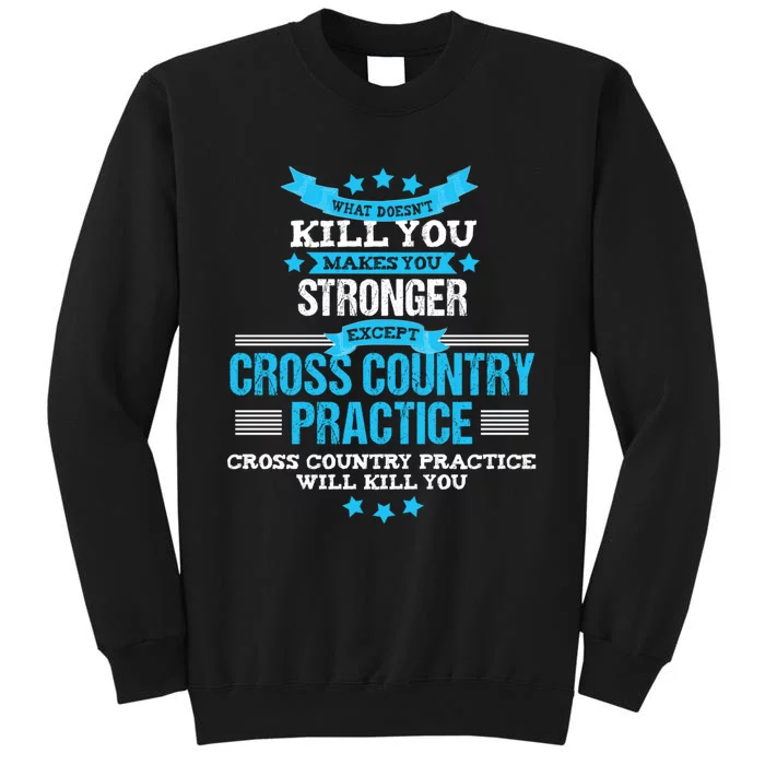 Cross Country Hoodie Funny Coach Gift XC Runner Team Tall Sweatshirt