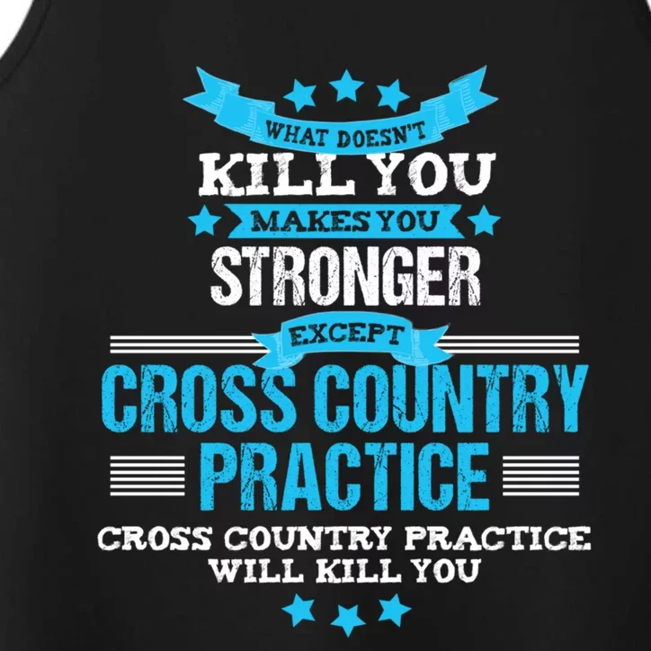 Cross Country Hoodie Funny Coach Gift XC Runner Team Performance Tank