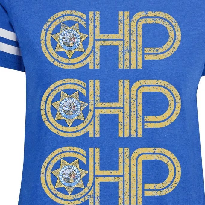 Chp California Highway Patrol Ca Police Law Enforcement Enza Ladies Jersey Football T-Shirt