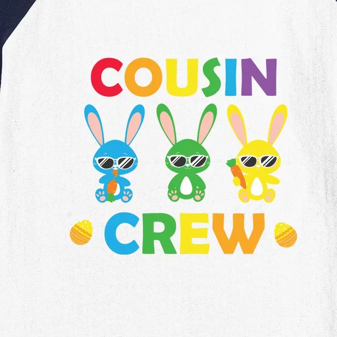 Cousin Crew Happy Family Easter Day Gift Funny Rabbit Baseball Sleeve Shirt