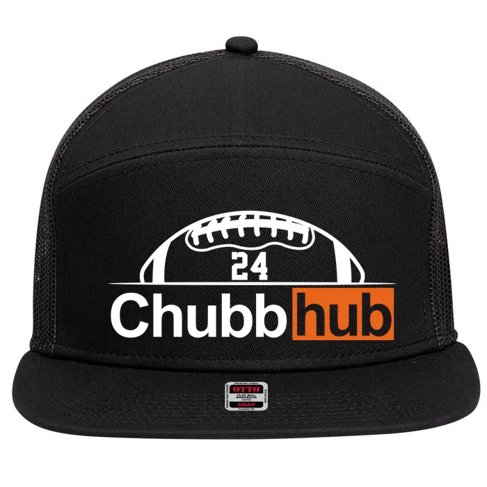 Chubbhub, Chubb Hub 24 Football 7 Panel Mesh Trucker Snapback Hat