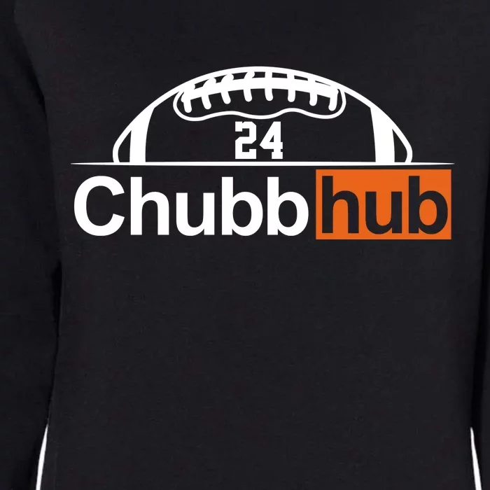 Chubbhub, Chubb Hub 24 Football Womens California Wash Sweatshirt