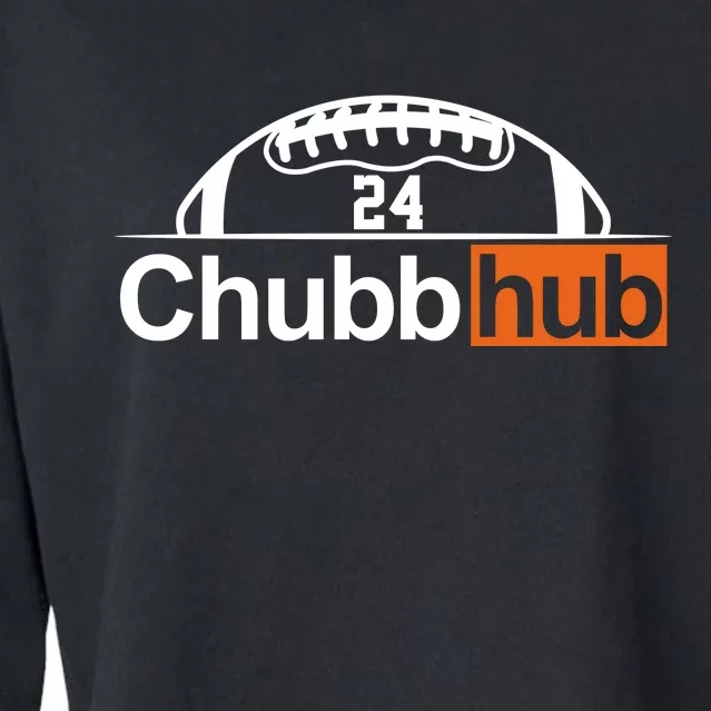 Chubbhub, Chubb Hub 24 Football Cropped Pullover Crew