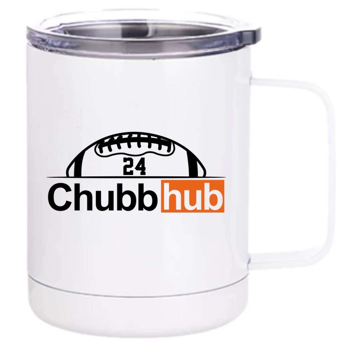 Chubbhub, Chubb Hub 24 Football Front & Back 12oz Stainless Steel Tumbler Cup