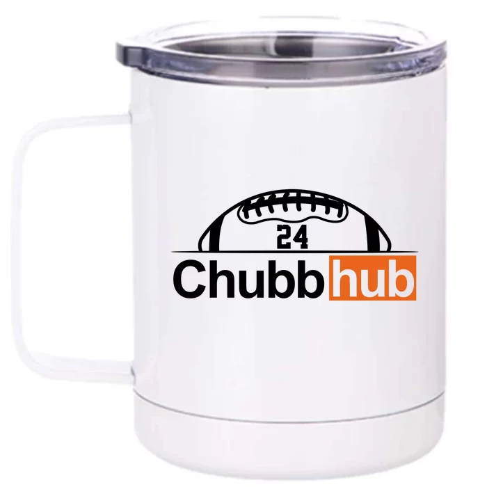 Chubbhub, Chubb Hub 24 Football Front & Back 12oz Stainless Steel Tumbler Cup