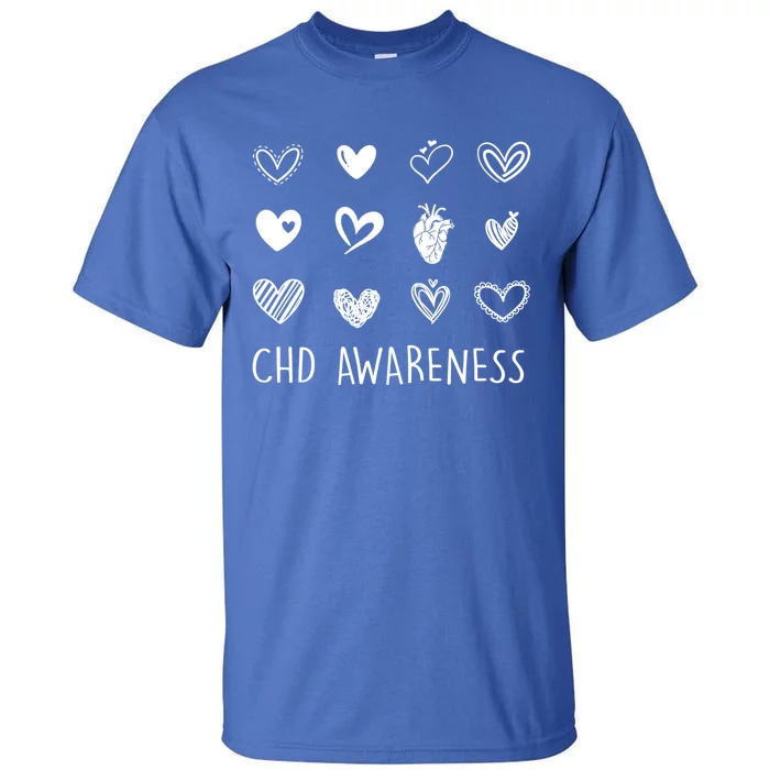 Chd Congenital Heart Disease Awareness Great Gift Tall T-Shirt