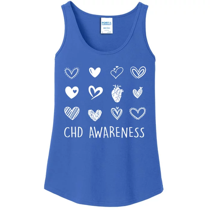 Chd Congenital Heart Disease Awareness Great Gift Ladies Essential Tank