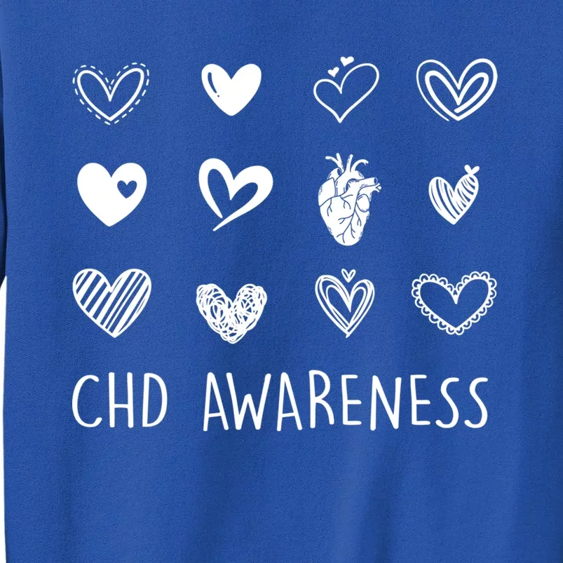 Chd Congenital Heart Disease Awareness Great Gift Tall Sweatshirt