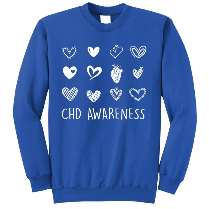 Chd Congenital Heart Disease Awareness Great Gift Tall Sweatshirt