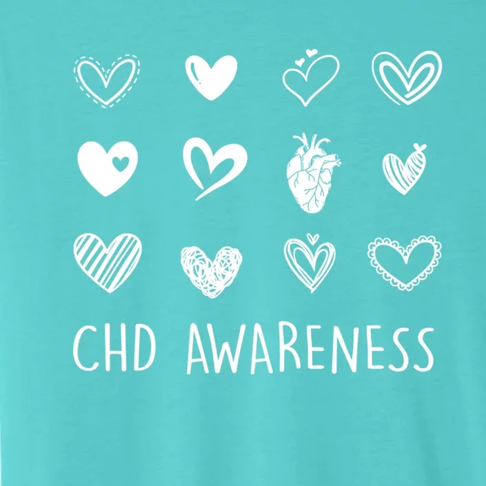 Chd Congenital Heart Disease Awareness Great Gift ChromaSoft Performance T-Shirt