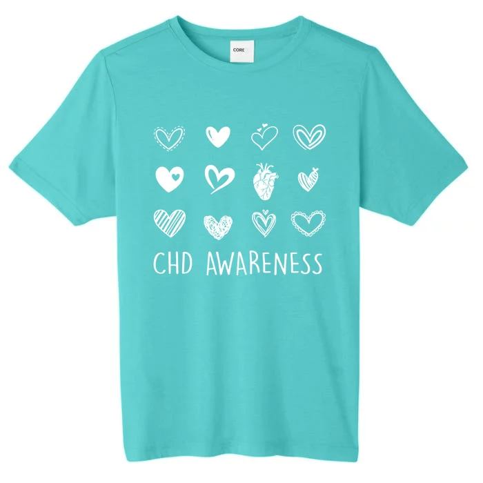 Chd Congenital Heart Disease Awareness Great Gift ChromaSoft Performance T-Shirt