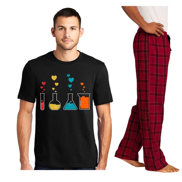 Cute Chemistry Hearts Science Valentines Nerd Pajama Set