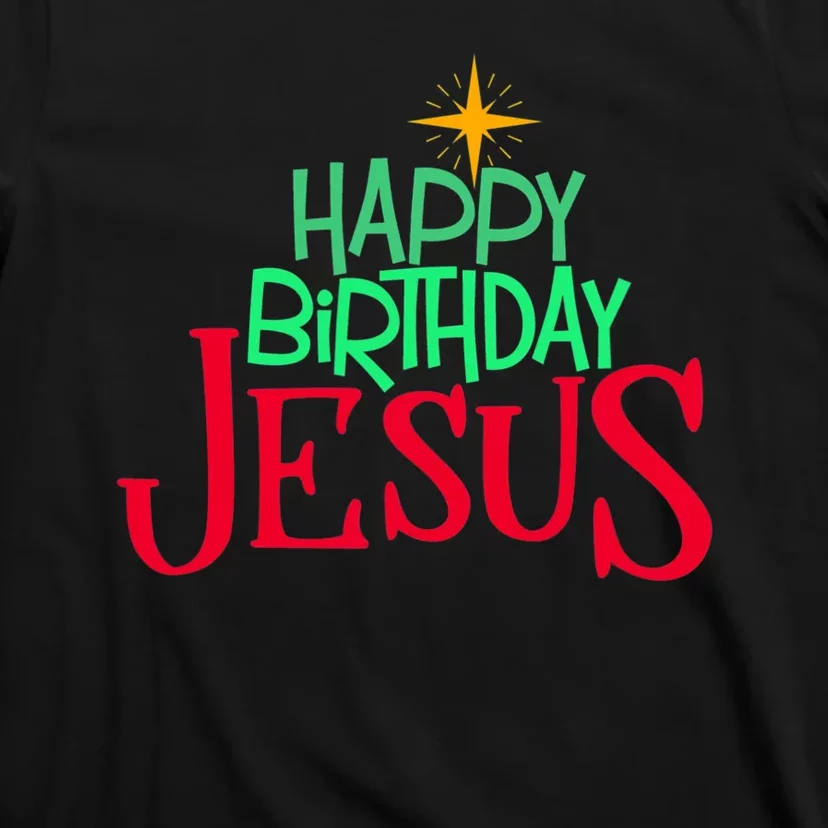 Christian Christmas HAPPY BIRTHDAY JESUS Women Men Kids Gift T-Shirt