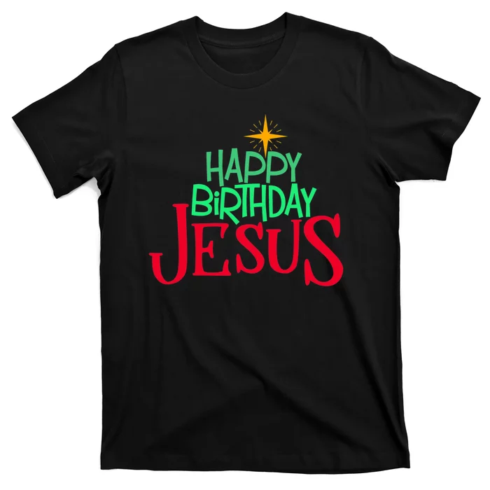 Christian Christmas HAPPY BIRTHDAY JESUS Women Men Kids Gift T-Shirt