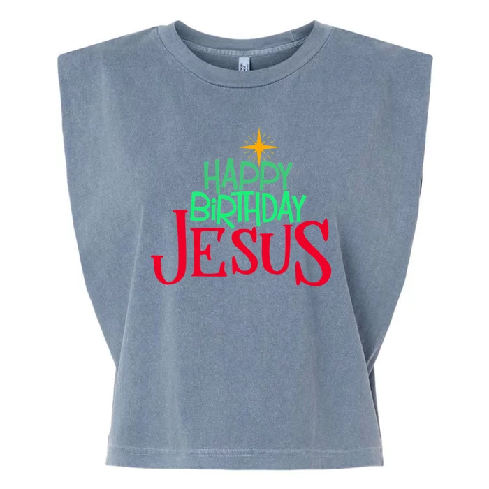 Christian Christmas HAPPY BIRTHDAY JESUS Women Men Kids Gift Garment-Dyed Women's Muscle Tee