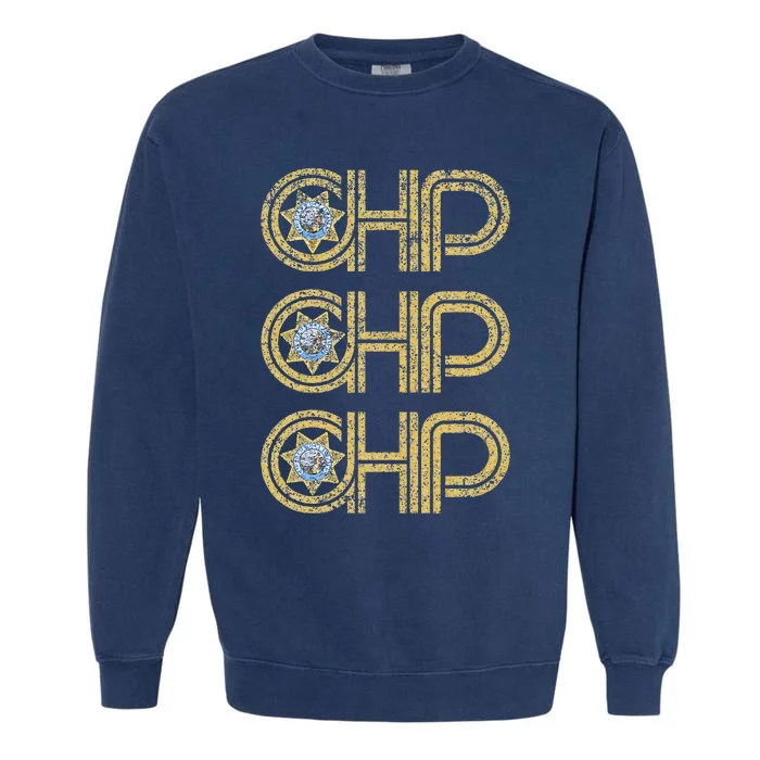 Chp California Highway Patrol Ca Police Law Enforcement Garment-Dyed Sweatshirt