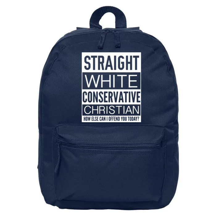 Conservative Christian How Can I Offend You Today 16 in Basic Backpack