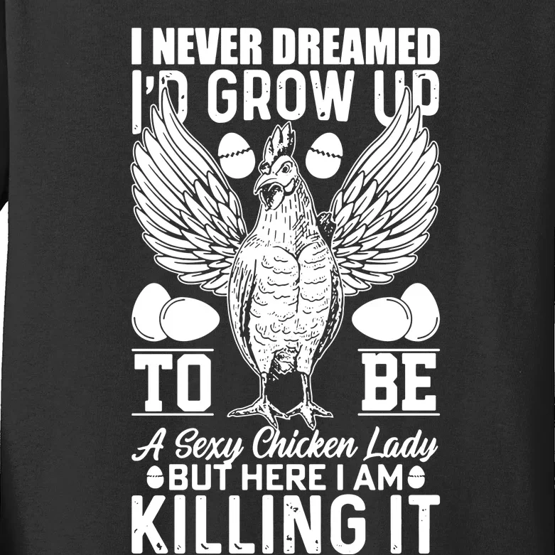 Chicken Kids Long Sleeve Shirt