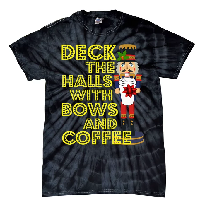 Coffee Christmas Holiday Nutcracker Gift Coffee Tie-Dye T-Shirt