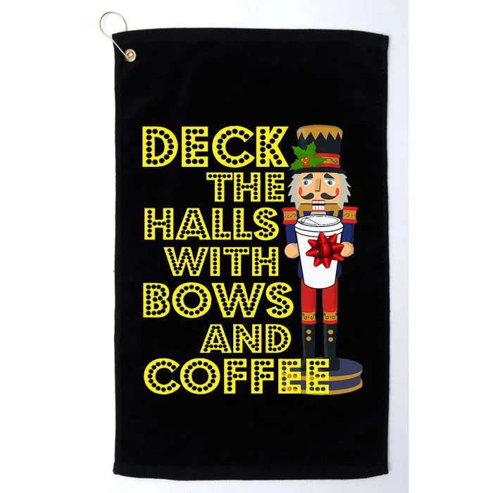 Coffee Christmas Holiday Nutcracker Gift Coffee Platinum Collection Golf Towel