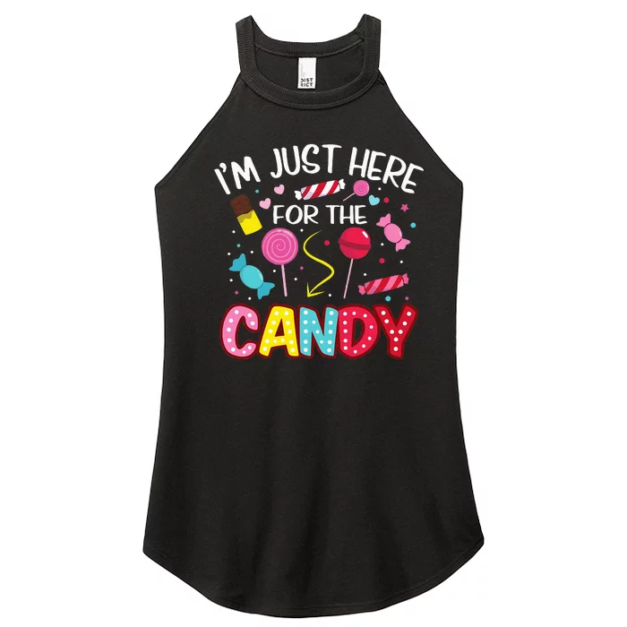 Candy Craze Halloween Lollipop Delights Women’s Perfect Tri Rocker Tank