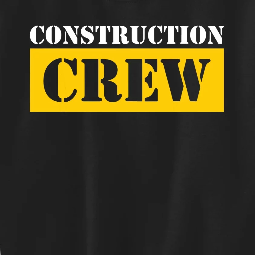 Construction Crew Highway Worker Kids Sweatshirt