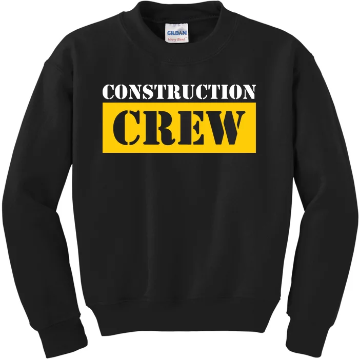 Construction Crew Highway Worker Kids Sweatshirt