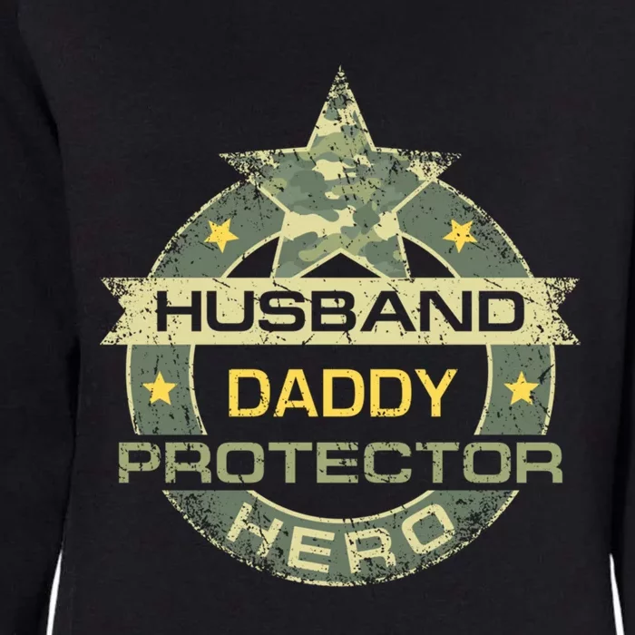 Cool Cow Husband From Wife Husband Daddy Protector Hero Gift Womens California Wash Sweatshirt