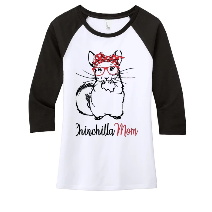 Chinchilla Women's Tri-Blend 3/4-Sleeve Raglan Shirt