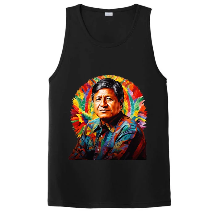 Cesar Chavez Hispanic Heritage Month Performance Tank